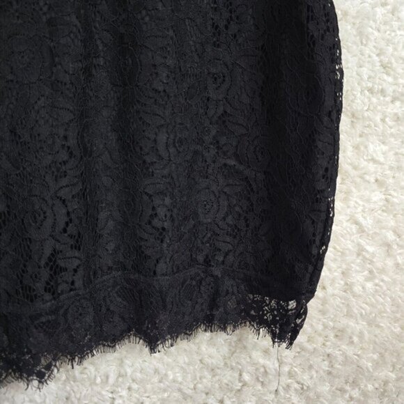 Whimsigoth Lace Mini Dress Black Flare Sleeve Fairycore Goth Womens - Picture 2 of 7